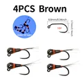 4PCS Brown