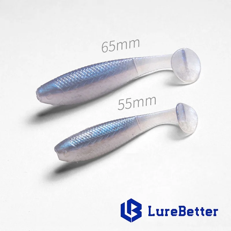 55/65mm hundimiento lento 12 unids/pack señuelo suave cebo de pez fundido Artificial aparejos de pesca cebo para agua dulce de mar - imagen 4