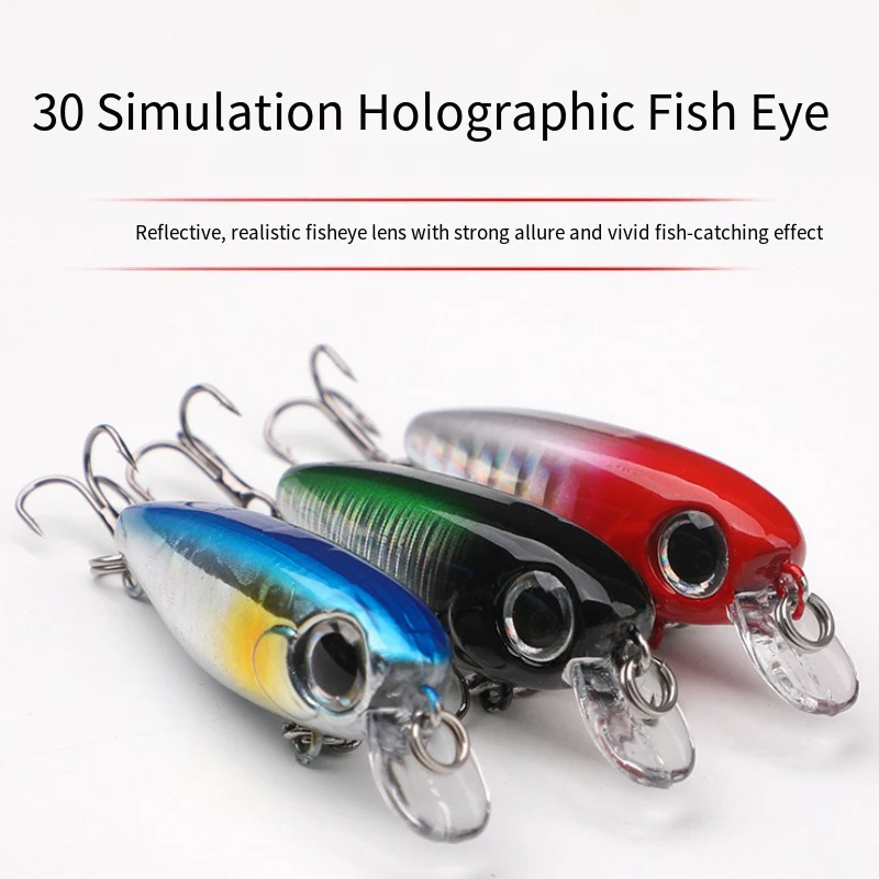 Señuelo de pesca Minnow 4,3 cm 3g Wobbler hundimiento plástico duro cebo Artificial Crankbaits Isca señuelo para lubina aparejos de pesca - imagen 2