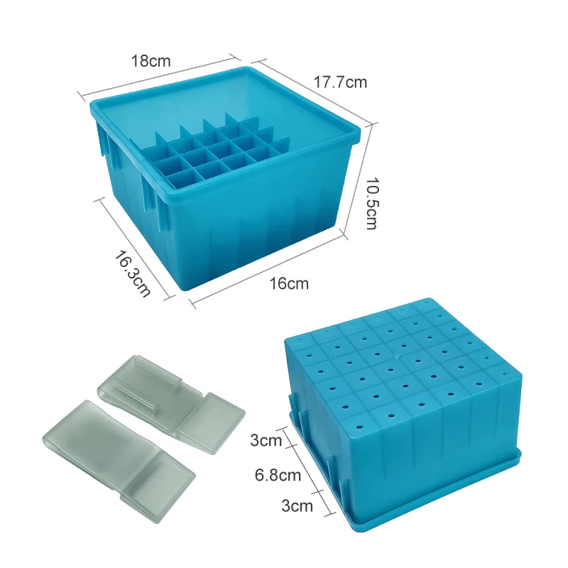 Nuevo Caja de aparejos de pesca luminosa de plástico de 36 rejillas, caja de almacenamiento de señuelos duros, Egi Webfoot, organizador de pulpo, plantilla de calamar, contenedor de cebo - imagen 5