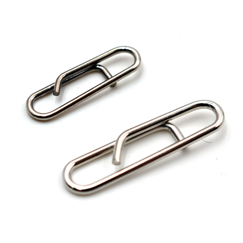 MNFT 50 Uds broches de seguridad para pesca Clip Terminal de línea de enclavamiento aparejos Clips de potencia para pescador accesorios de aparejo de carpa - imagen 5