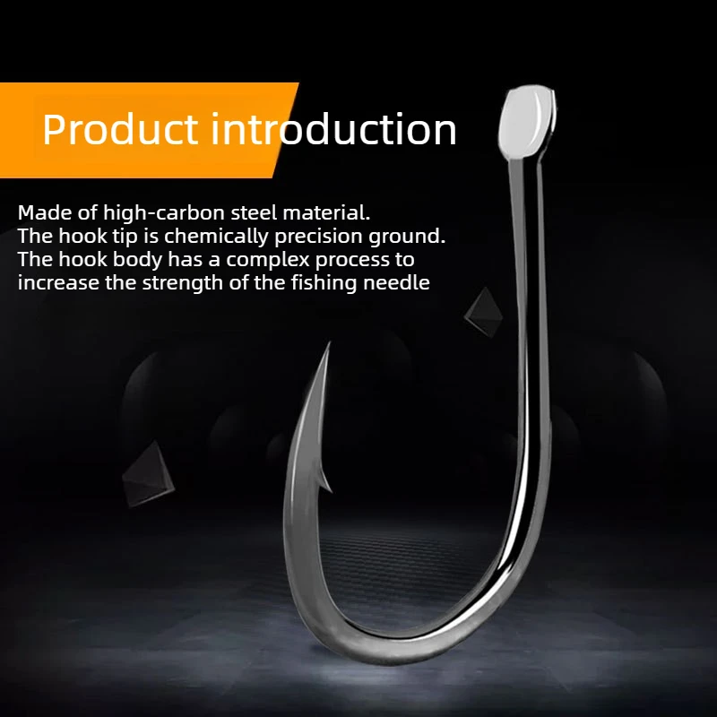 200 Uds. Anzuelo De Pesca Iseni a granel, anzuelos negros dorados, equipo De anzuelo con púas, accesorios al por mayor, artículo De Pesca De carpa - imagen 3