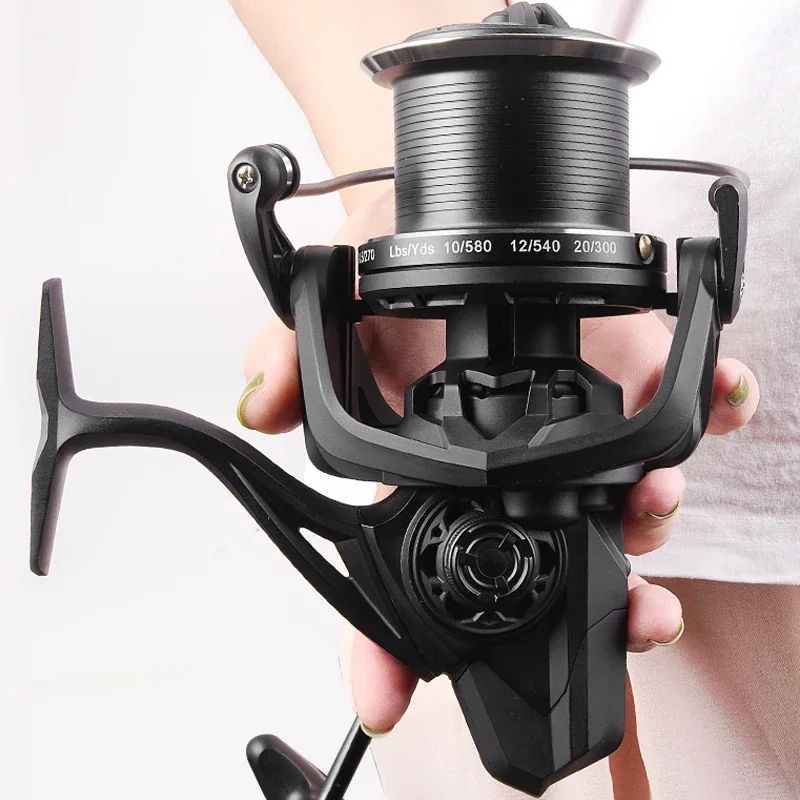 Carretes de pesca giratorios grandes 7BB arrastre máximo 20KG potente carrete de pesca de carpa de agua dulce de agua salada serie 6000 8000 10000 12000 14000 - imagen 2