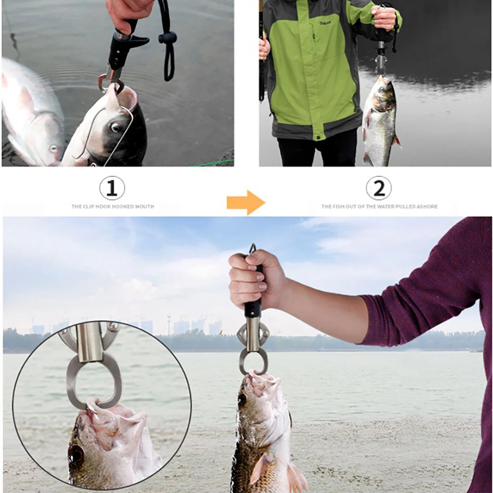 Alicates de agarre de pesca de señuelo, anticorrosión, controlador multifuncional de acero inoxidable, cuerda ajustable para peces, accesorios para herramientas de pesca - imagen 3