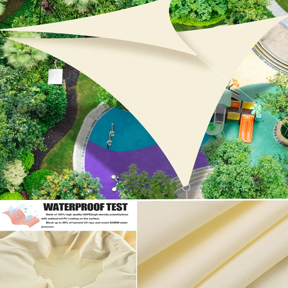 Toldo de sombra triangular impermeable para patio y jardín - imagen 3