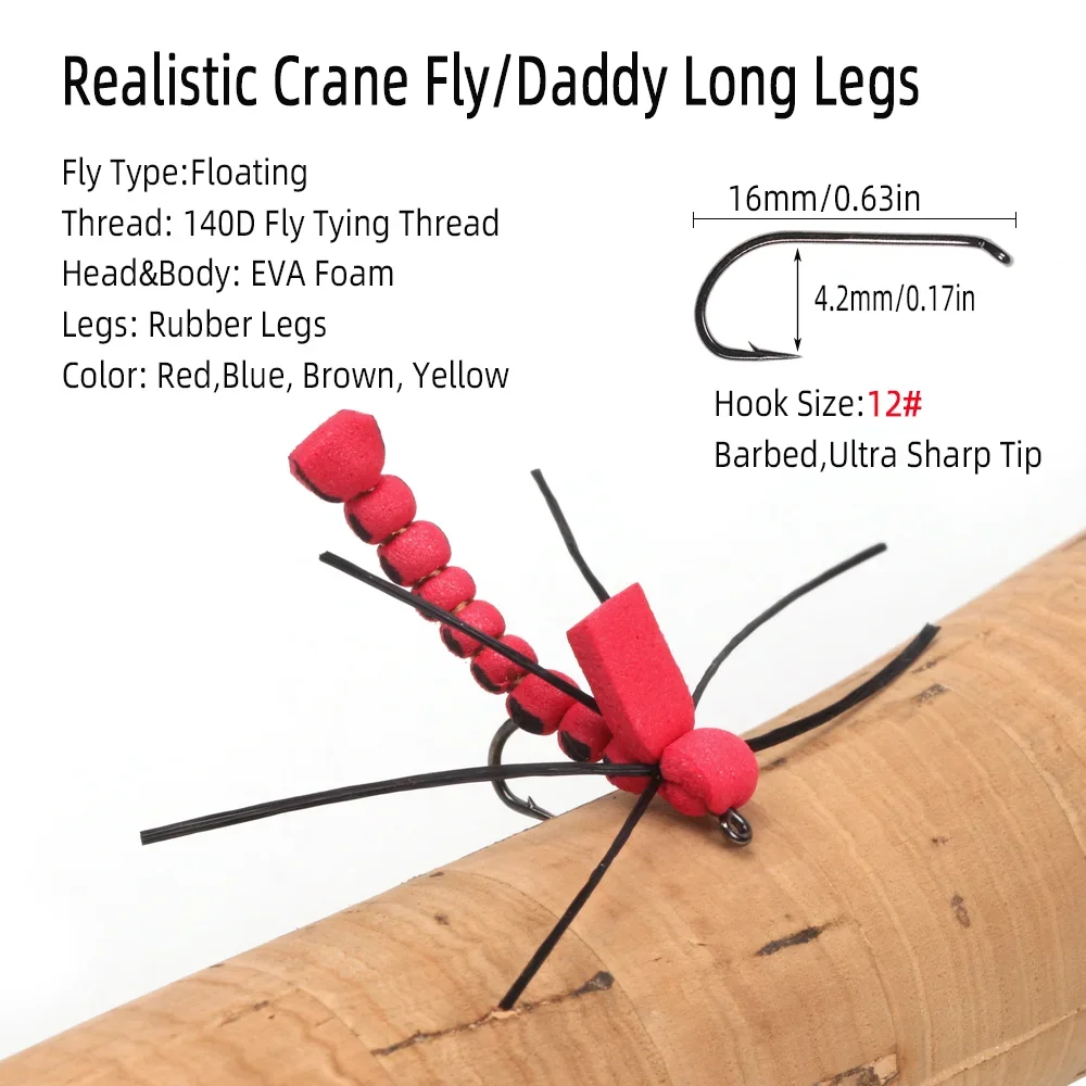 Wifreo-señuelo Artificial para pesca de lubina, trucha, 4 piezas, #12 - imagen 3