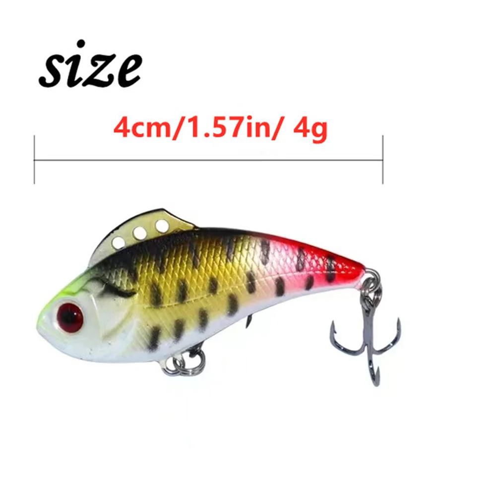 Señuelos de Pesca de 4cm y 4g, cebo de plástico Artificial, 5 colores disponibles, Crankbait, Wobblers, aparejos de Pesca, 1 unidad - imagen 4