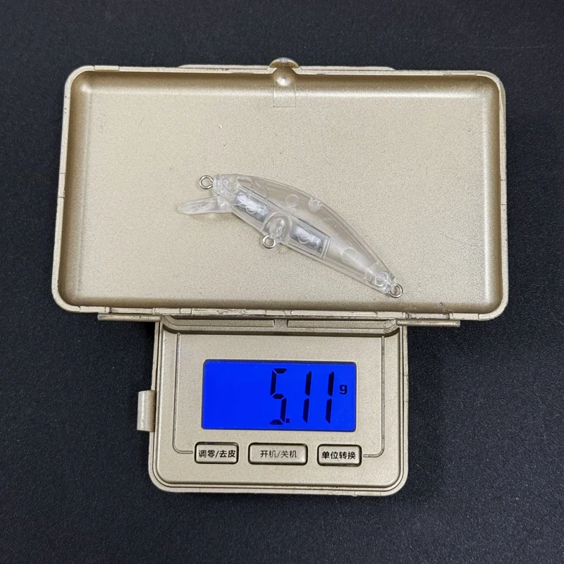 20 piezas cebo de pececillo en blanco sin pintar, 5g, 50mm, Mini señuelo de pececillo que se hunde, Jerkbait Wobblers, cebo duro Artificial, trucha, lago, Swimbait - imagen 4