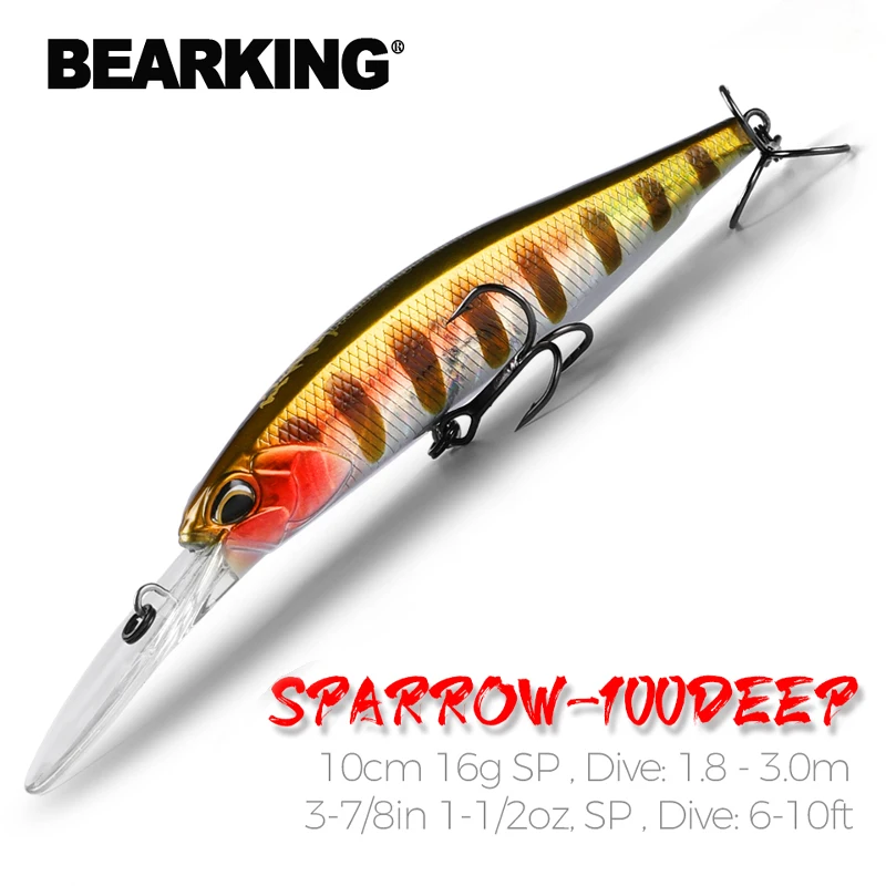 BEARKING 10cm 16g sistema de peso súper magnético fundición larga nuevo modelo Señuelos de pesca cebo duro 2019 calidad wobblers minnow