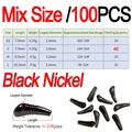 Mix100pcs Black N