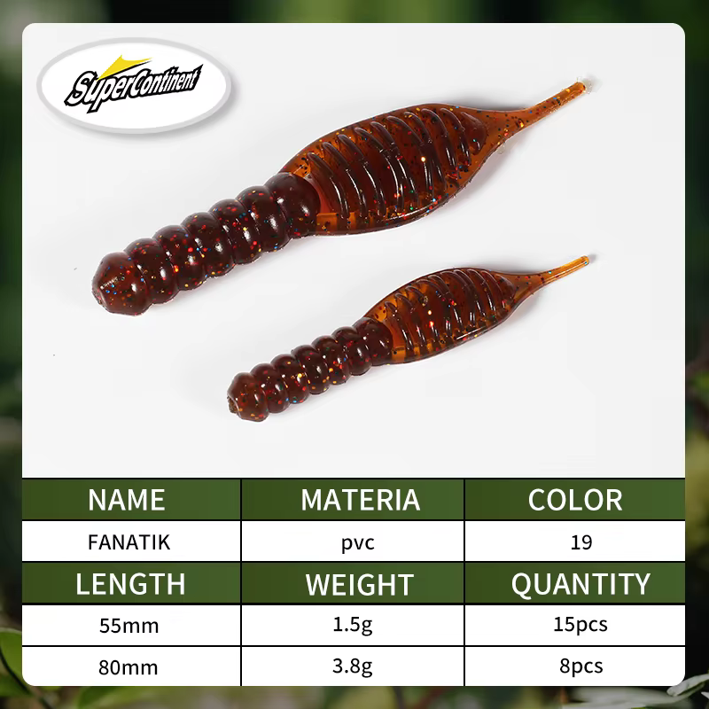 Fanatik Supercontinentes señuelos de pesca blandos – silicona larva - imagen 2