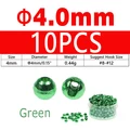10PCS 4.0mm Green