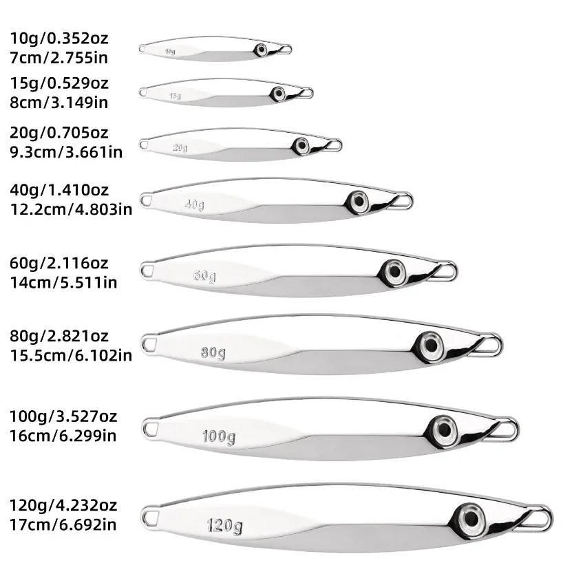 Set Jigging Metálico – Cucharas Spinner Señuelos de calidad para Pesca - imagen 3