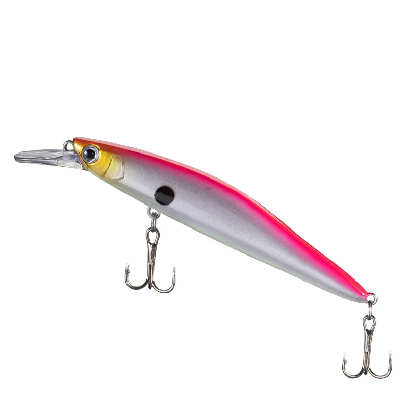 Señuelo de pesca de hundimiento lento, cebo duro Minnow, Wobblers, Swimbaits, Bass Crankbaits, aparejos de pesca, 14g, 12cm - imagen 5