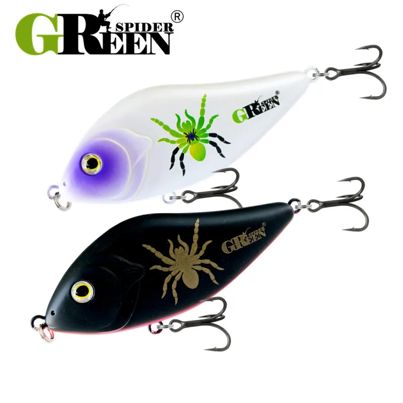 Señuelo Jerkbait hundimiento GREENSPIDER 10cm 46g para lucio