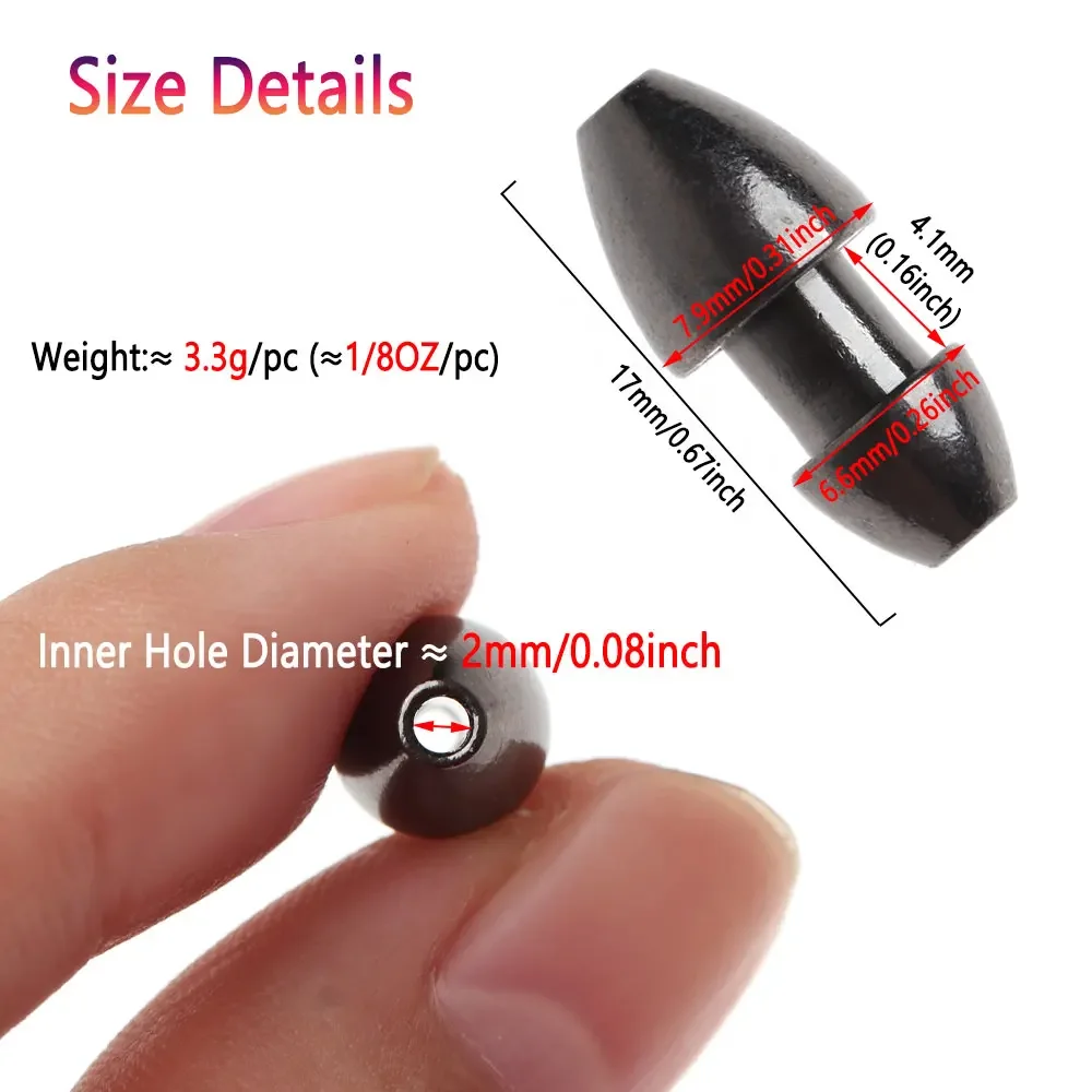 Bimoo, 10 unidades, cabeza de señuelo de curricán de bruja de mar, 3,3g, plomo de alta resistencia, Mylar Flash Teaser, plantilla de cola, señuelos DIY, plantillas de agua salada para atún - imagen 4