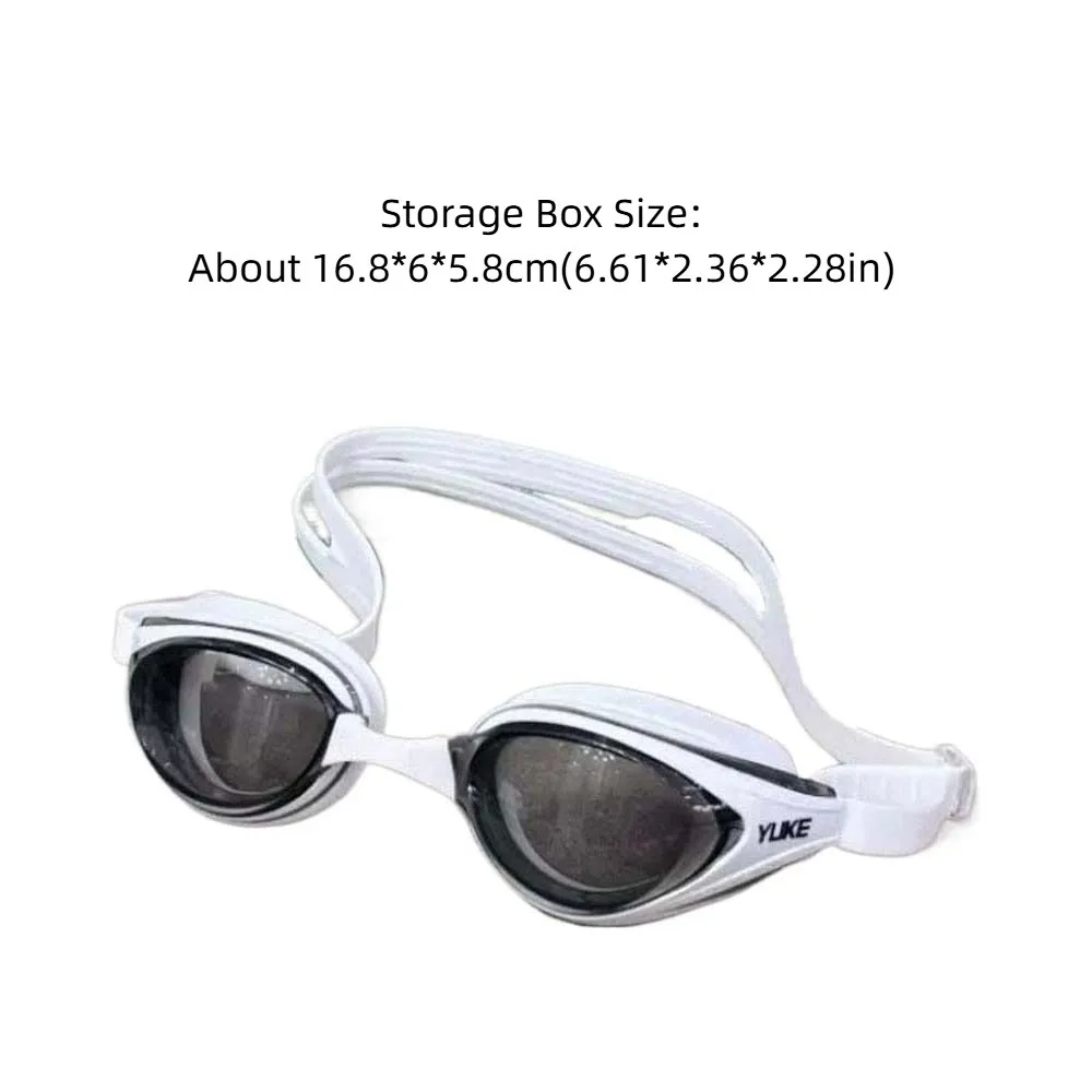 Gafas de natación impermeables, nosepiece desmontable de TPU, marco grande, gafas de natación de Color contrastante, lentes HD de PC, gafas de natación antiniebla - imagen 5