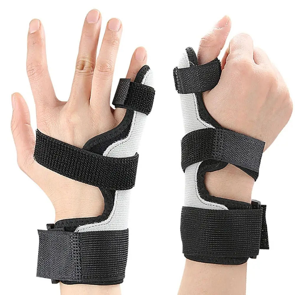Férula de extensión de dedo ajustable de repuesto, férula de compresión de aluminio para dedo, correa de soporte para dedo transpirable - imagen 5