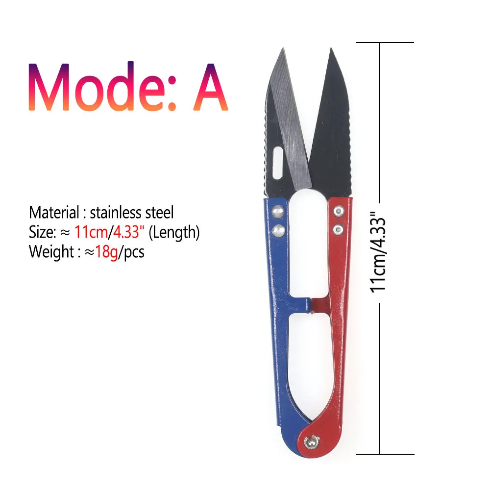 Bimoo, 1 unidad, tijeras de carburo de acero inoxidable, hilo, pelo de plumas, cortador de fibra sintética, Señuelos de pesca de trucha, herramienta para atar moscas - imagen 3