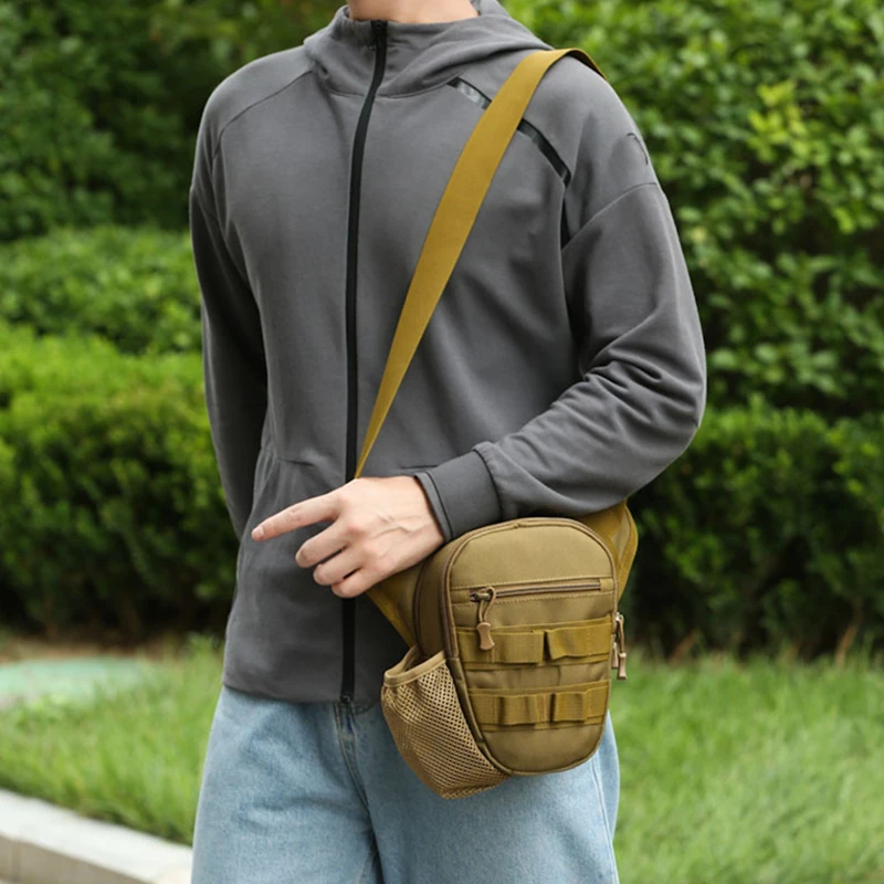 Bolsa de pecho Molle de pesca táctica para hombre, bolsas deportivas para chaleco de senderismo, mochila para ciclismo al aire libre, bolsa grande para aparejo de caza deportivo - imagen 3