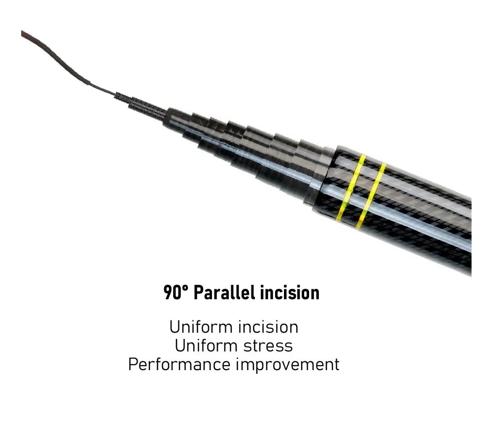 JOSBY-caña de pescar telescópica para carpa, alimentador de fibra de carbono ultraligero portátil para agua dulce, 2,7/3,6/4,5/5,4/6,3/7,2 M - imagen 3