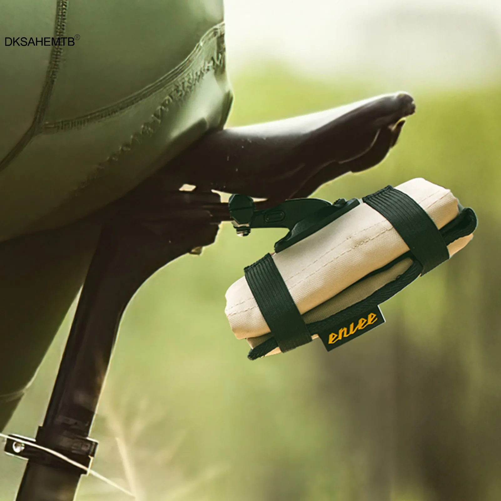 Bolsa para debajo del asiento de la bicicleta, herramientas de reparación, accesorios para ciclismo de montaña y carretera - imagen 2