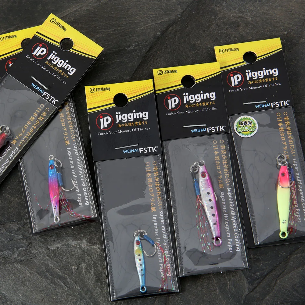 FSTK-plantilla de Metal fundido de gota lenta, Mini plantilla de fundición a tierra, cuchara de Jigging, 2G, 3G, 5G, 7G, 10G, pesca en roca de mar, señuelo de pesca de agua salada - imagen 5