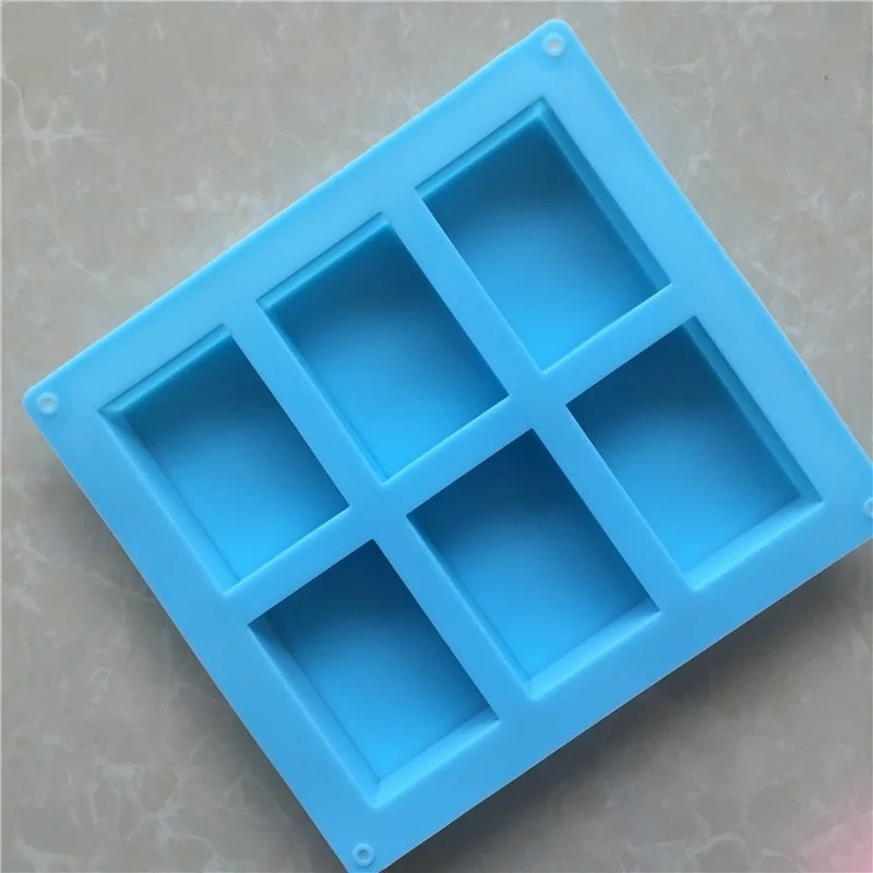 Molde de silicona rectangular para jabón artesanal en frío - imagen 5