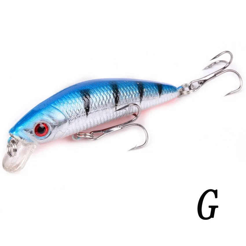 Señuelos de pesca de pececillo que se hunden, 70mm, 8,5g, cebo duro Artificial, Crankbait para lubina de agua dulce, Jerkbait, equipo de Swimbait de plástico - imagen 4