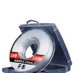 Línea de pesca de nailon profesional, carpa negra, 100m, Tippet, súper fuerte, resistente al desgaste, aparejos de pesca