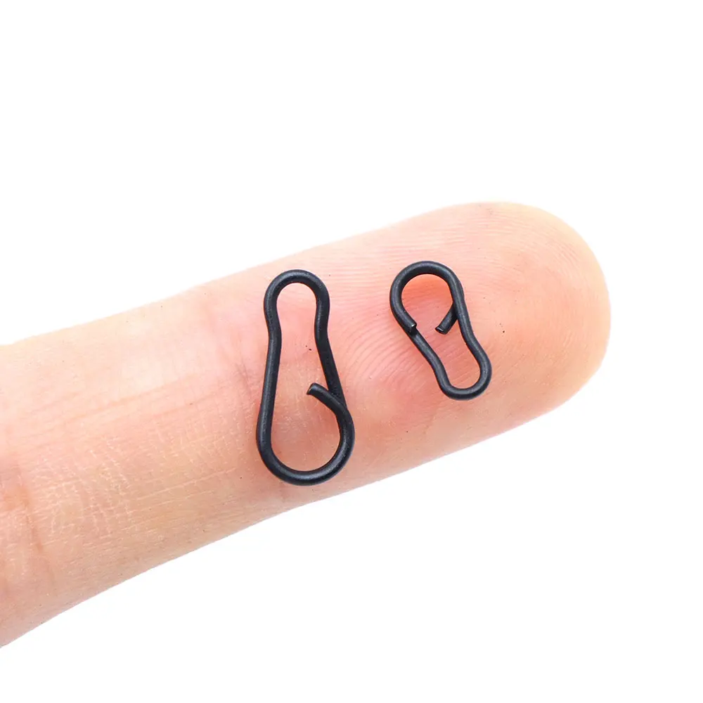 30 Uds. Accesorios de pesca de carpa Clip de plomo múltiple conector de cambio rápido giratorios para aparejos de pesca gruesos de carpa giratorios - imagen 4