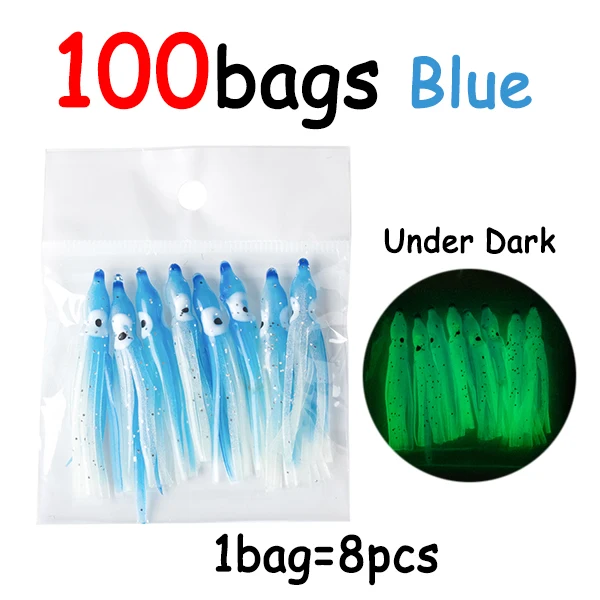 100 bags blue