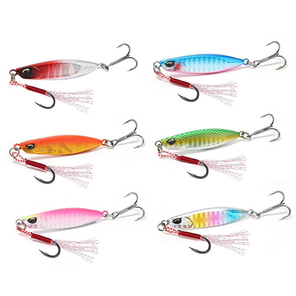 WALK FISH-señuelo de pesca de Metal, 1 unidad, 16g, 21g, 3D, ojo de pez, lentejuelas artificiales, cebo duro, Jigging, agua salada, carpa, Lucio - imagen 5