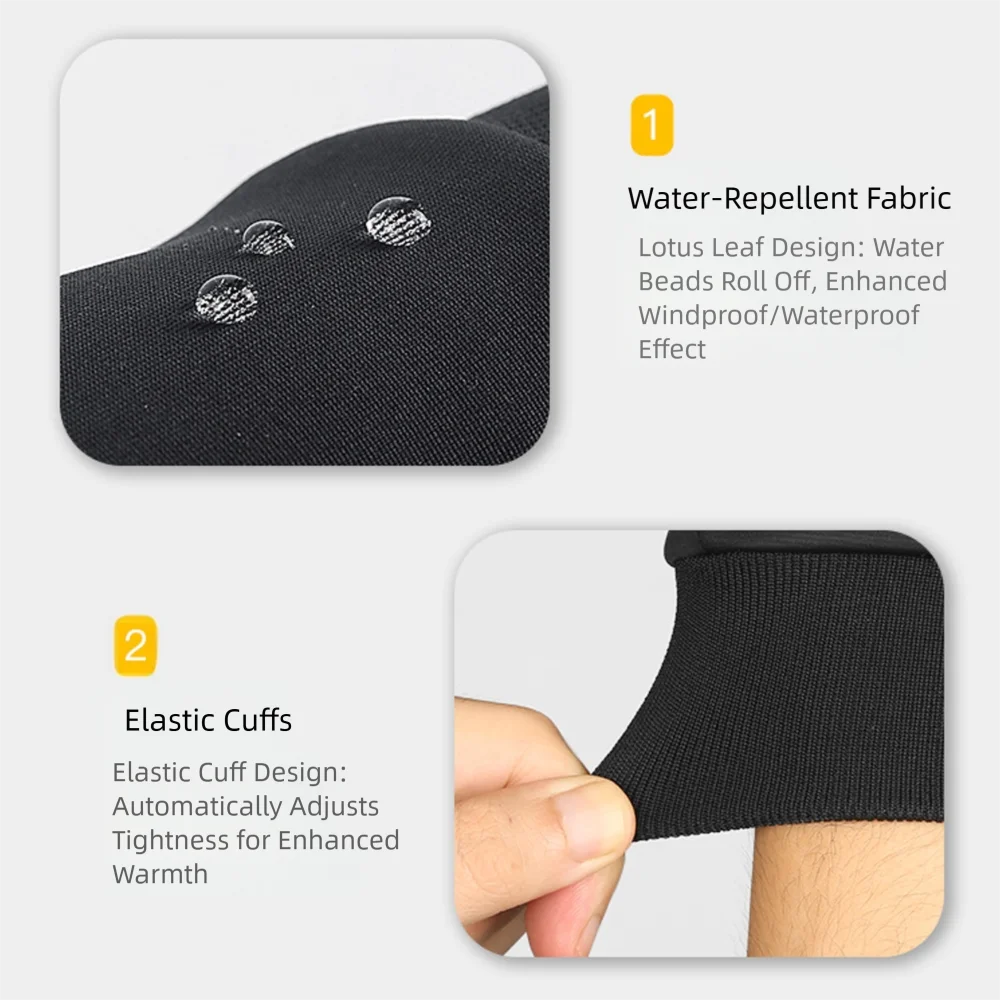 Guantes de ciclismo a prueba de viento de alta calidad, manoplas con pantalla táctil a prueba de frío, guantes cálidos antideslizantes para Otoño e Invierno