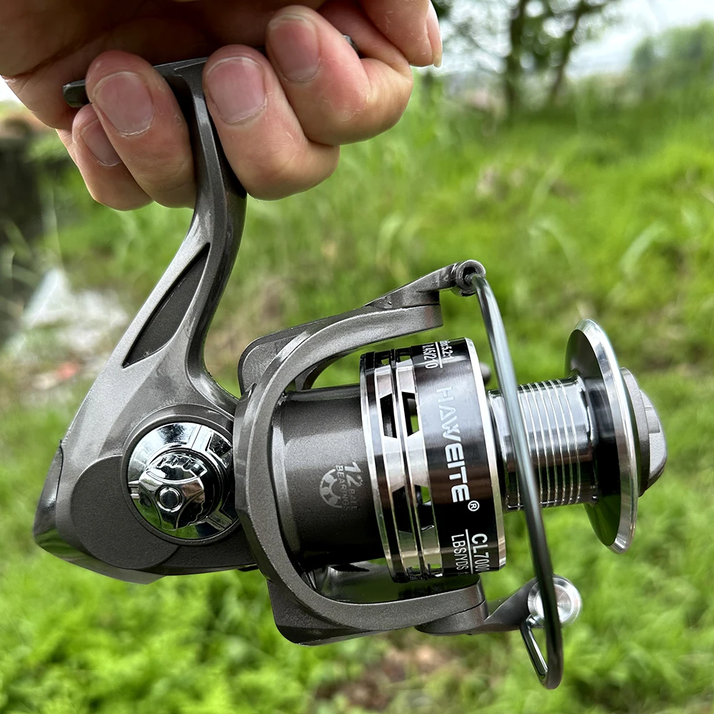 Carrete de pesca giratorio de Metal, rueda de pesca con Kit de línea de pescado, aparejos de pesca de carpa, relación de engranaje 2024: 1, CL2000-7000, nuevo, 5,2 - imagen 5