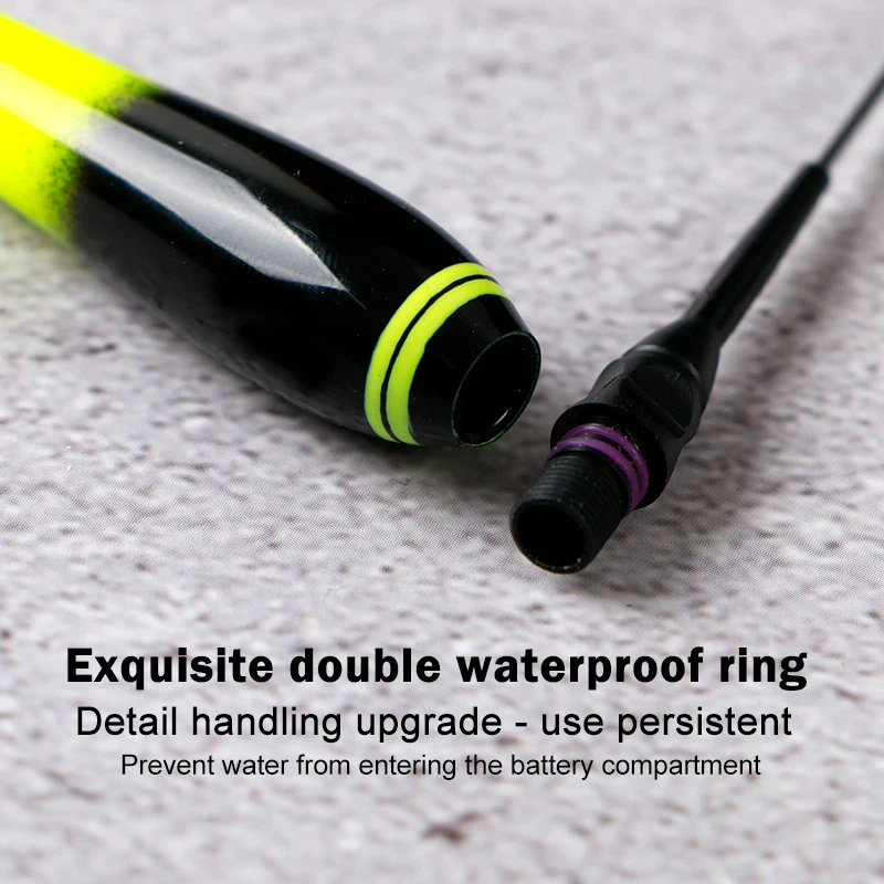 WAKASUILY-Sensor de gravedad electrónico de pesca, flotador que gira en rojo, 3 cuentas, sensibilidad llamativa, accesorios de pesca de carpa - imagen 4