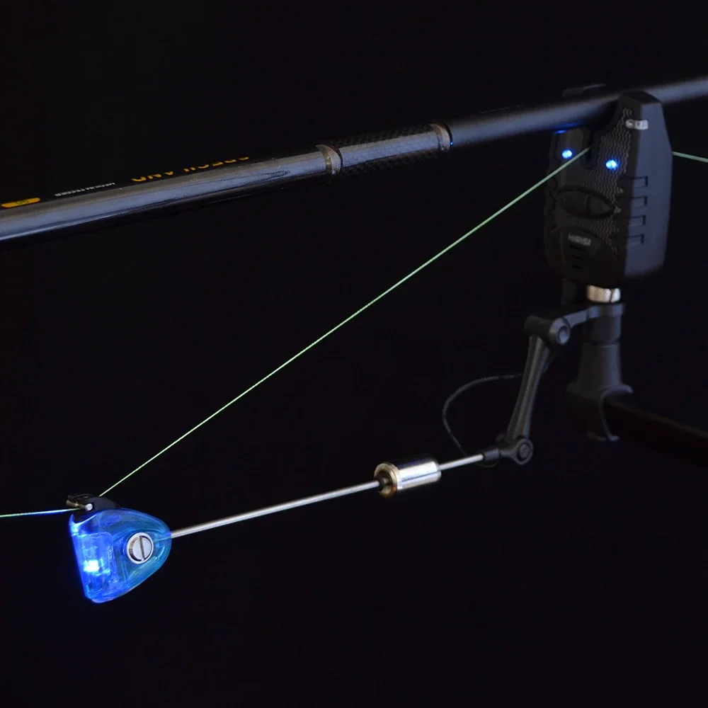 Swingers de pesca LED iluminados, indicador de caída para pesca de carpa, 2 unidades - imagen 3