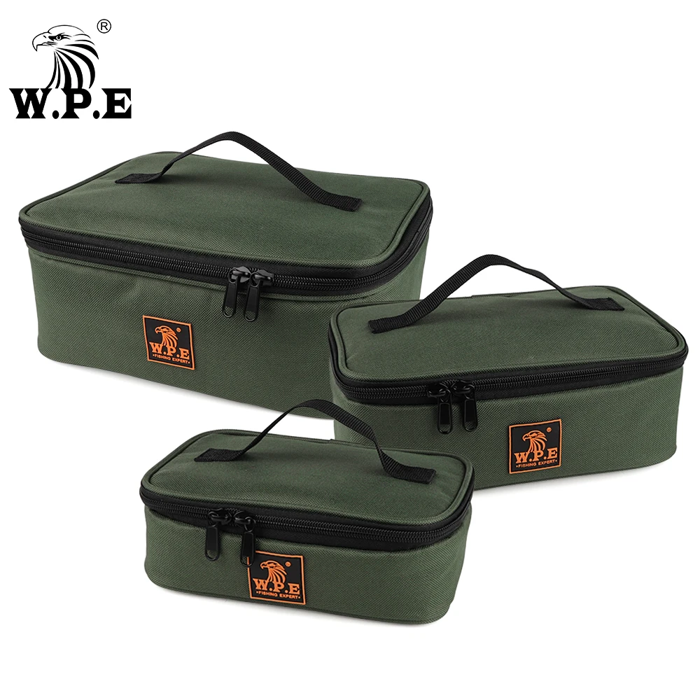 W.P.E 1 Uds bolsa de pesca de carpa multiusos 600D PVC Oxford multifunción carrete de pescado línea señuelo bolsa de herramientas accesorios de aparejos de pesca
