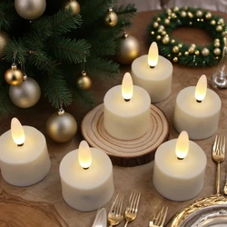 Velas LED Recargables con Mando y Temporizador – Efecto Llama 3D