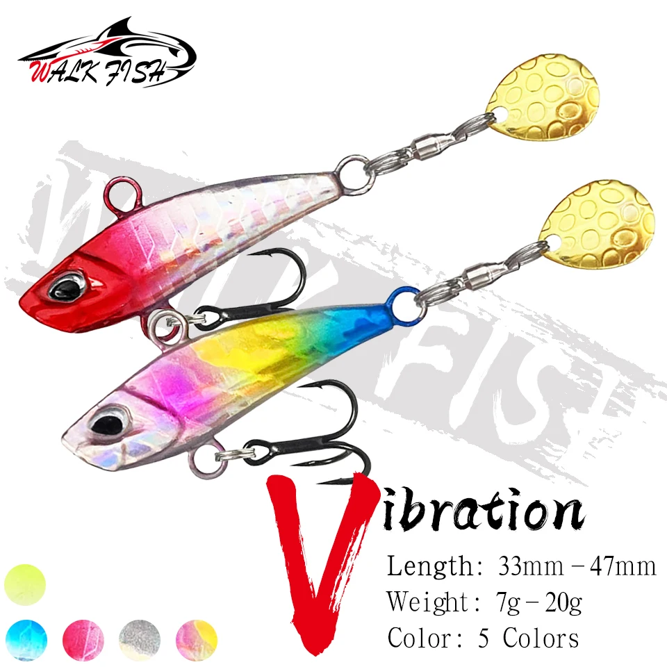 Señuelo VIB Walk Fish – Cuchara metálica vibrante para spinning