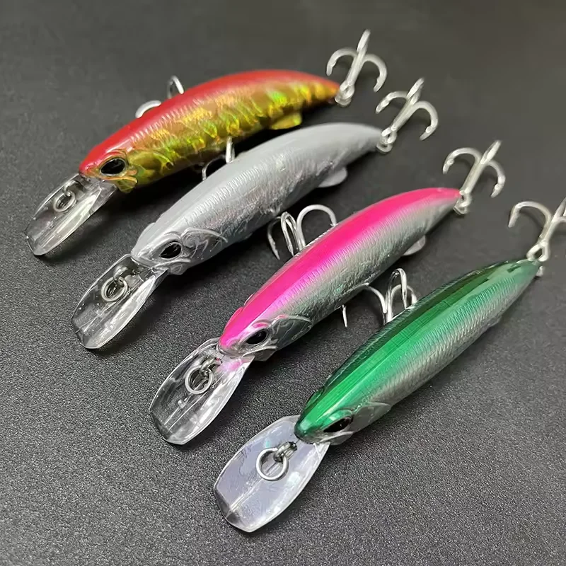 Cebo de Pesca de pececillo de hundimiento pesado, 40g, 92mm, cebos duros artificiales, Wobblers de Pesca para lubina, trucha, Jerkbait, aparejos de natación de plástico - imagen 3