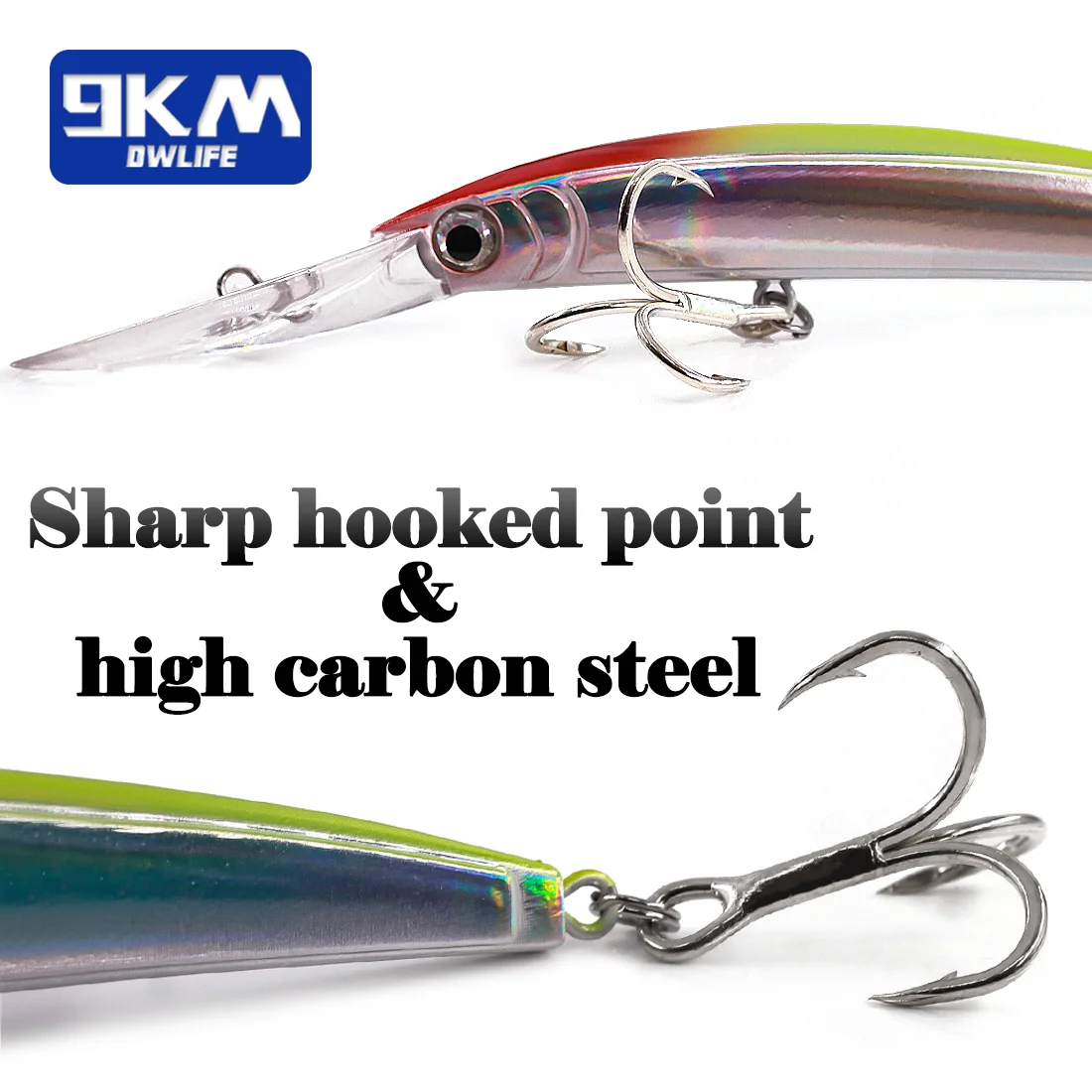 17cm Minnow Lure Saltwater Deep Diving 27g Jerkbait Hard Bait Fishing Sinking Lures for Freshwater Trout Catfish Musky Bluefish - imagen 3