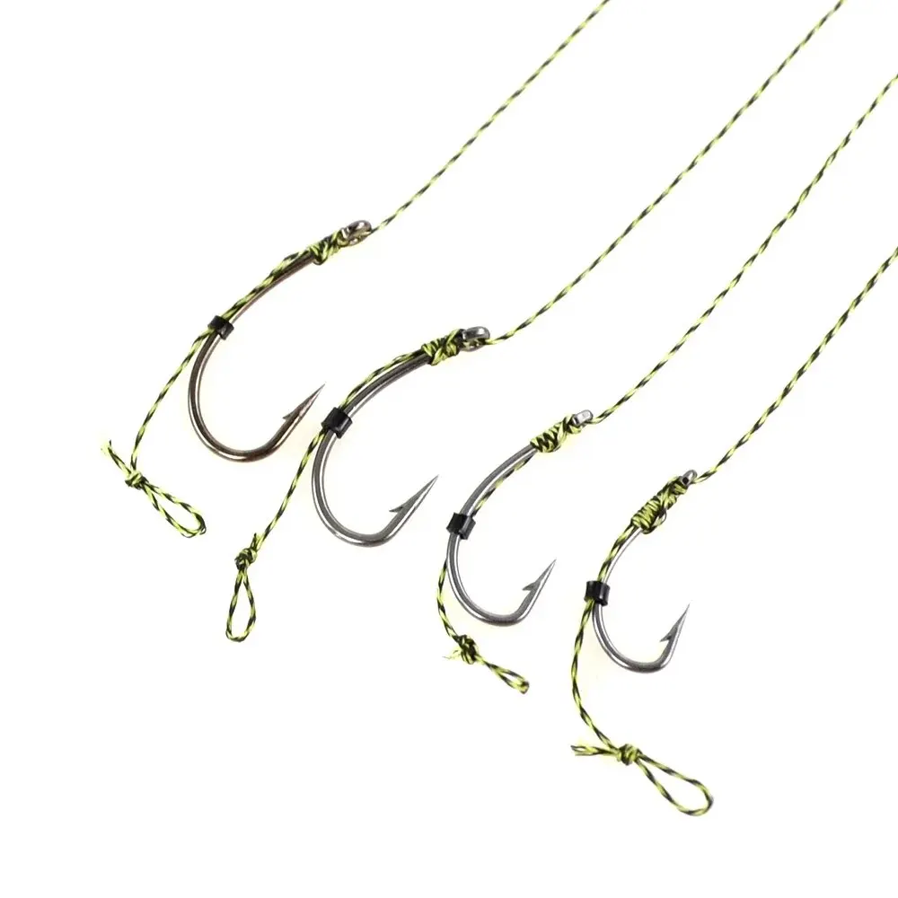 Hirisi 6 uds pesca de carpa listo hecho gancho enlace atado aparejos terminales TS113 - imagen 5