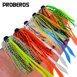 Proberos Kit de repuesto de faldas de plantilla, 10 Uds., para Spinnerbait, accesorios de cebo de pesca de cambio rápido