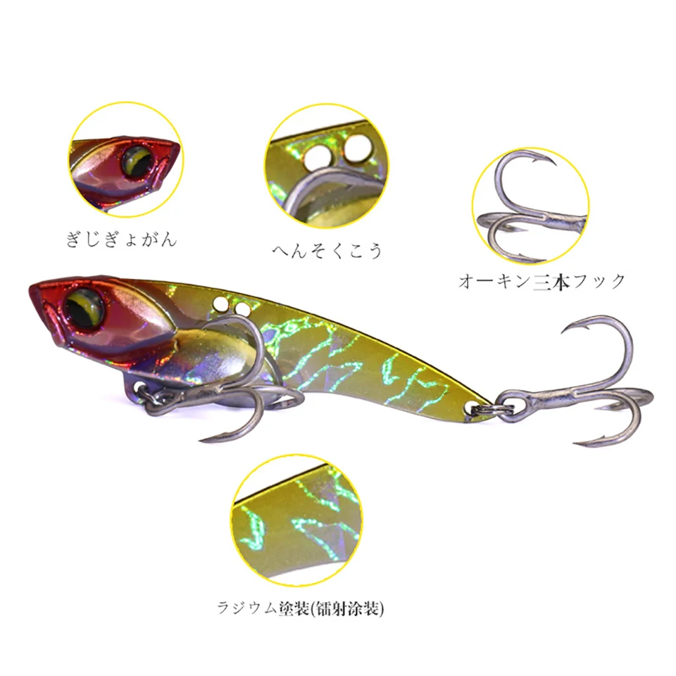 WALK FISH-señuelo de pesca giratorio de Metal, cebo duro Crankbait con anzuelo, 1 unidad, 3,5g/5g/7,5g/10g/14g - imagen 2
