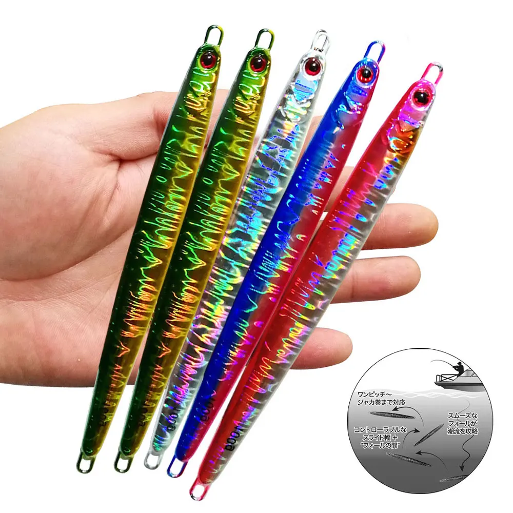 AS Fast JIg señuelo Pesca Jig velocidad caída pescador 60g80g barco Pesca en el mar Metal duro cebo Vertical hundimiento Jigging Pesca cebo - imagen 2