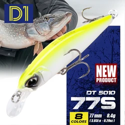Minnow D1 Señuelo lucio Wobbler duro – hundimiento y suspendido