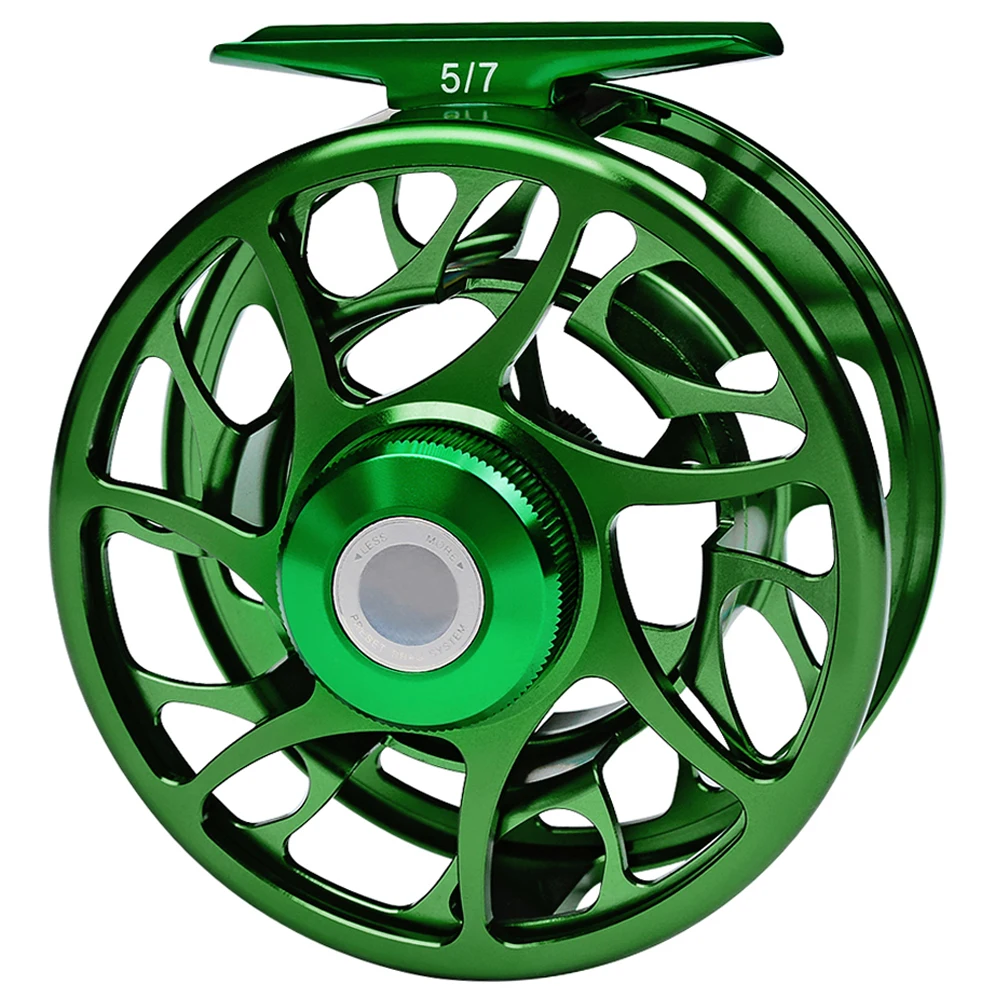 Carrete de pesca con mosca de aleación de aluminio, 5/7, 7/9, 9/10 WT, 2 + 1BB, CNC, con izquierda, derecha, intercambiable para pesca de agua dulce - imagen 3