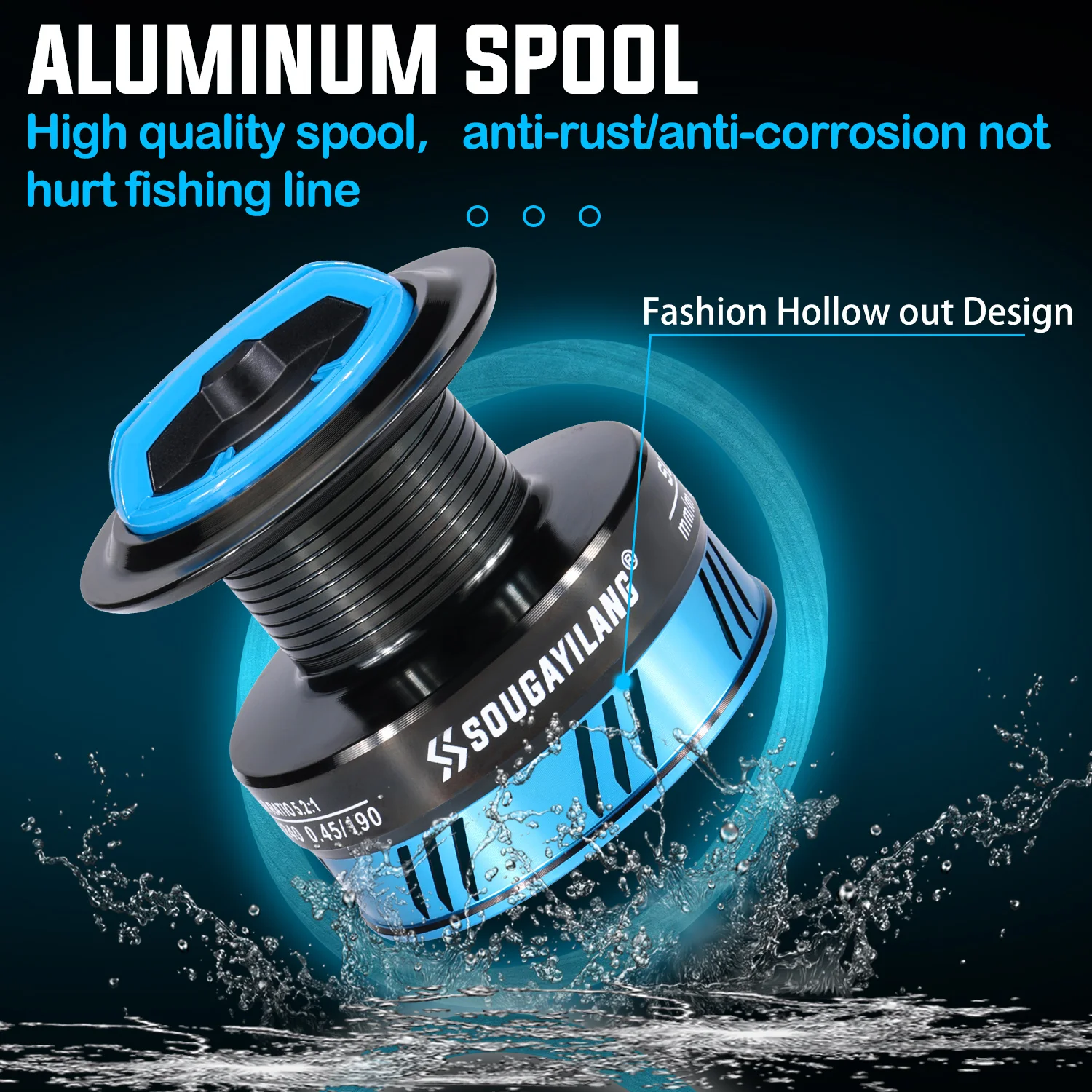 Experimentar pesca de alta calidad con el carrete de aluminio Sogavillam