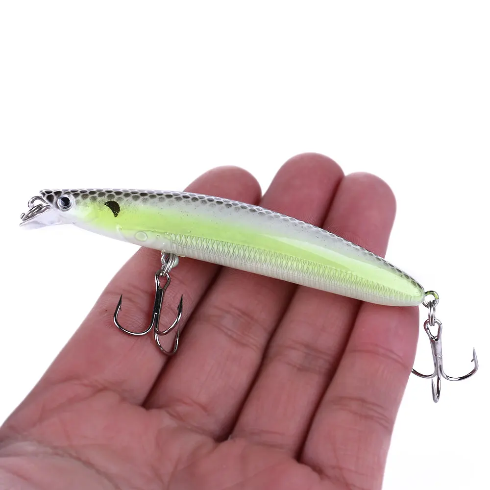 Señuelo Minow oscilante 9cm – Cebo duro láser para lubina, lucio y trucha - imagen 2